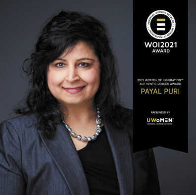 Payal Puri – 2021 Women of Inspiration™ Authentic Leader Award